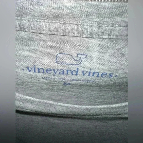 Vineyard Vines Christmas Long Sleeve Tee Naughty Or Nice Medium - Picture 3 of 5